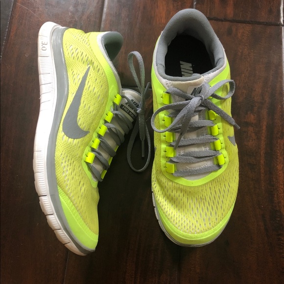 neon yellow nike sneakers